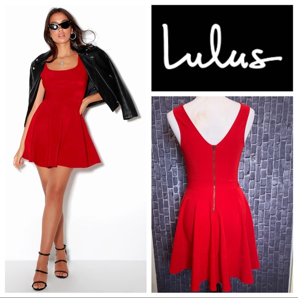 Lulus Dresses & Skirts - “Home Before Daylight” Red Skater Dress